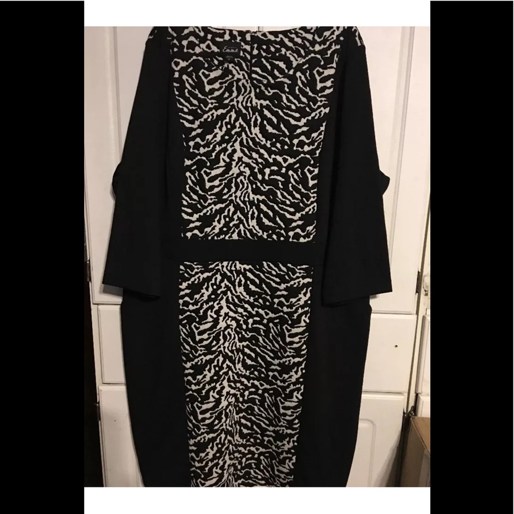 Simply Emma Zebra Black and White dress size 3X - Picture 1 of 6
